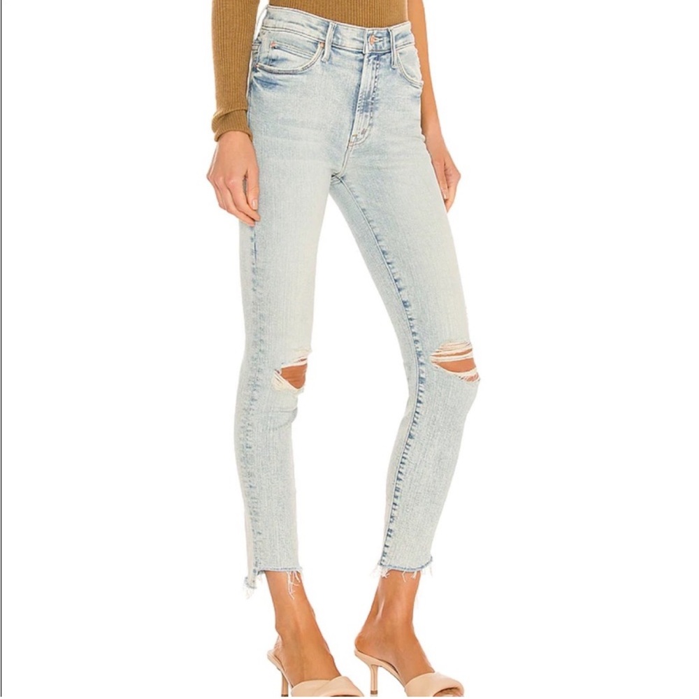 Mother The Stunner Zip Ankle Fray Jeans